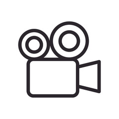 video camera line style icon