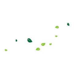 green leaf ecology nature element vector icon