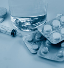 selective focus, drugs against viruses, diseases, pharmacy