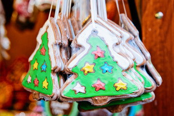Gingerbread hearts cookies Market Berlin Christmas