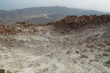 Crater of Volcano Teide, Tenerife island, Canary islands, Spain