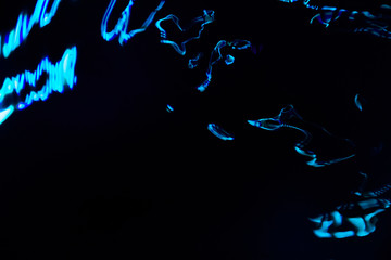 Futuristic abstract color photographs of lines