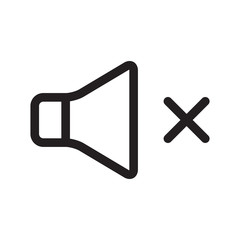 speaker vector icon in trendy flat design