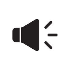 speaker vector icon in trendy flat design