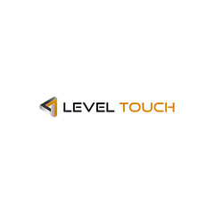 Abstract creative level touch logo template, vector logo for business and company identity 