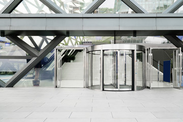 Empty floors and office buildings in financial center, Chongqing, China