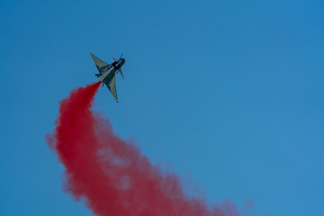 Fototapeta na wymiar Air show military fighter jets