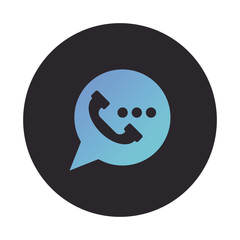 speech bubble message block style icon