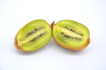 Fototapeta na wymiar slice of juicy tasty and healthy ripe kiwi