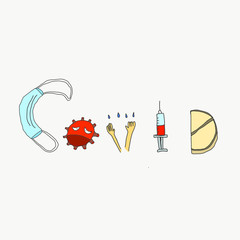  illustration of covid-19