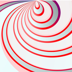 Abstract volumetric geometric background. curled lines in motion