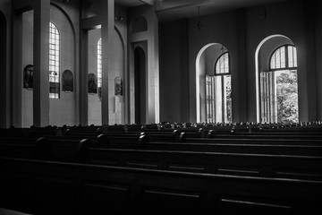 night view of church