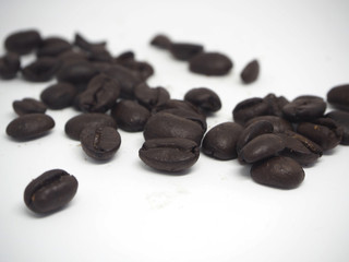 coffee beans on white background
