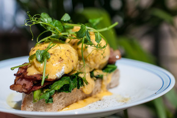 Eggs Benedict for brunch