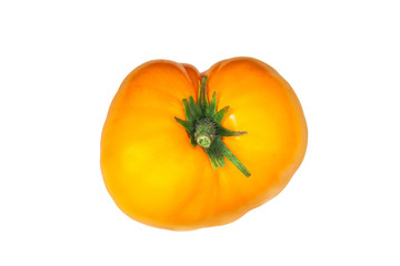 Bunch cherry tomatoes isolated on white background.