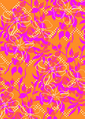 Cute pattern of small flowers. Cafe floral background Stylish template for fashion prints. decor and wallpaper.