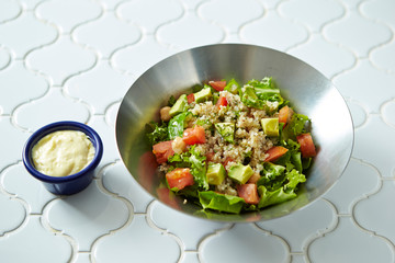 Quinoa, avocado and tomato salad 