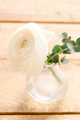 Obraz na płótnie Canvas White flower in a vase