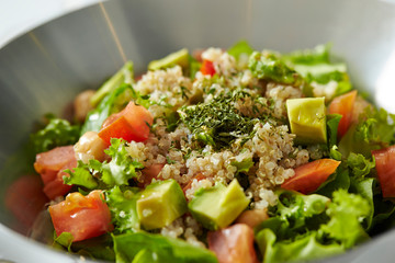 Quinoa, avocado and tomato salad 