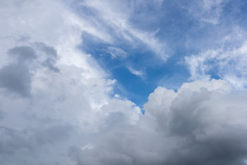 blue sky with white clouds
