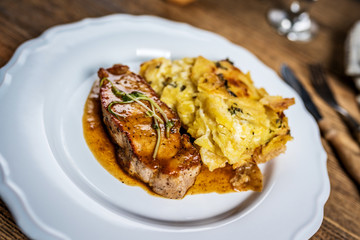 Pork meat sous vide