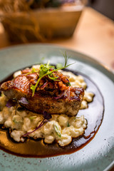Grilled pork cutlet
