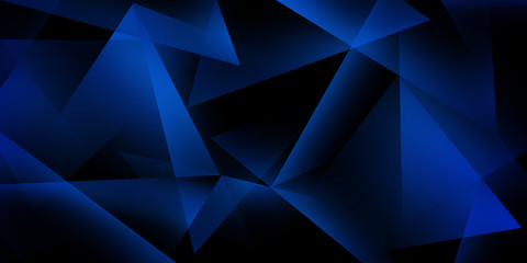 abstract blue background with layers of transparent shapes in random pattern, cool modern background design for website or graphic art projects