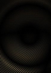 Gold colored digital minimalistic abstract banner with gradient. Vector design for cover, template, brochure, poster, web, placard and flyer. Abstract tredny striped geometric background design.
