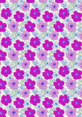 Cute pattern of small flowers. Cafe floral background Stylish template for fashion prints. decor and wallpaper.