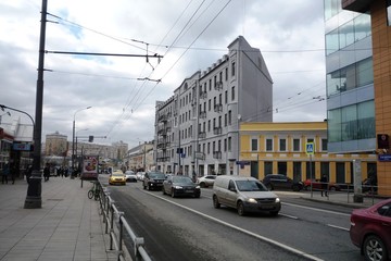 Fototapeta na wymiar street in moscow