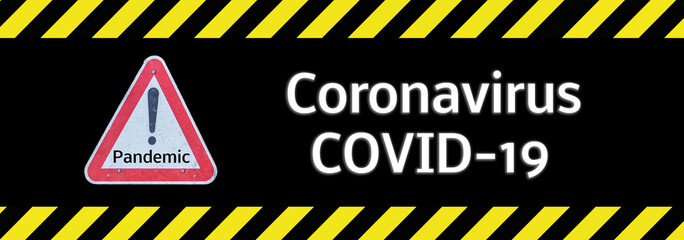 Banner Biohazard Pandemic Coronavirus Covid-19