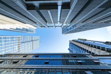 looking Up Modern Office Building