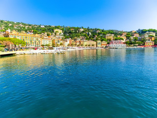 Fototapeta na wymiar Santa Margherita Ligure, Liguria Italia - watching the coast fro