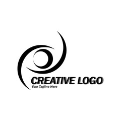 moon eye logo, very elegant, attractive, dynamic, simple and artistic