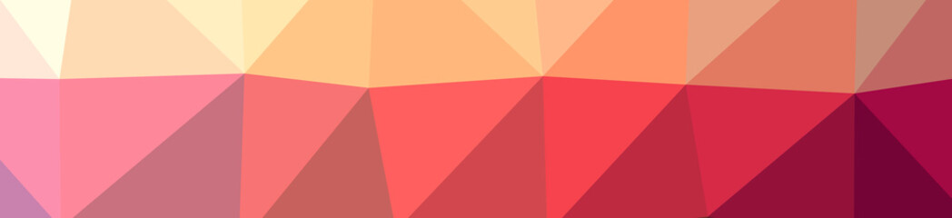 Illustration of abstract Red, Yellow banner low poly background. Beautiful polygon design pattern.
