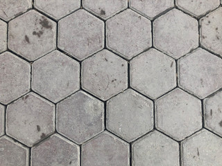 Diamond paving stones sidewalk texture for pattern and background.