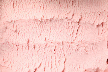 Pink ice cream textured background. Sweet food