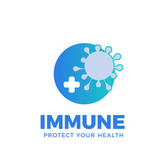 Obraz premium Virus Health Care Logo-icon, vector design