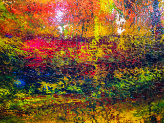 grunge background with colorful paint.abstract watercolor hand painted background