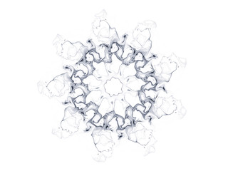 surreal futuristic digital 3d design art abstract background fractal illustration for meditation and decoration wallpaper