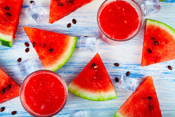 Watermelon juice with ice