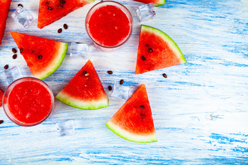 Watermelon juice with ice