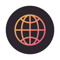 sphere browser globe block style icon