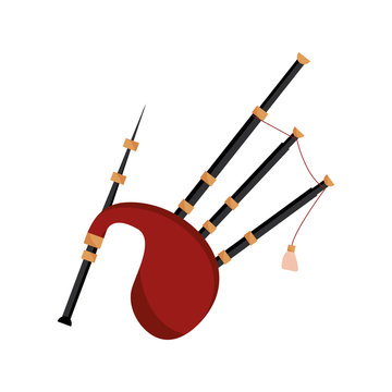 Bagpipes Wind Musical Instrument Isolated Icon