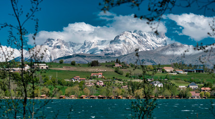 Lac de Pelleautier près de Gap, France