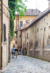 Città di Castello (Italy) - A charming medieval city with stone buildings, province of Perugia, Umbria region. Here a view of historical center.