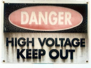 DANGER HIGH VOLTAGE KEEP OUT
