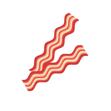 Bacon vector flat icon