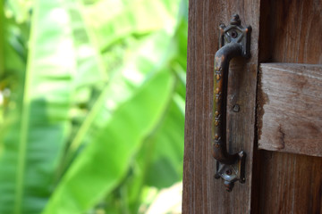 The window of the house opening to nature