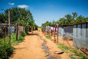 Fototapeta premium Soweto, Johannesburg, Republika Południowej Afryki